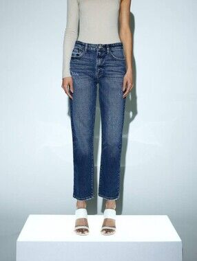 KANCAN Dorothea HIGH RISE STRAIGHT JEANS MEDIUM WASH COMFORT STRETCH SIZE 1/24